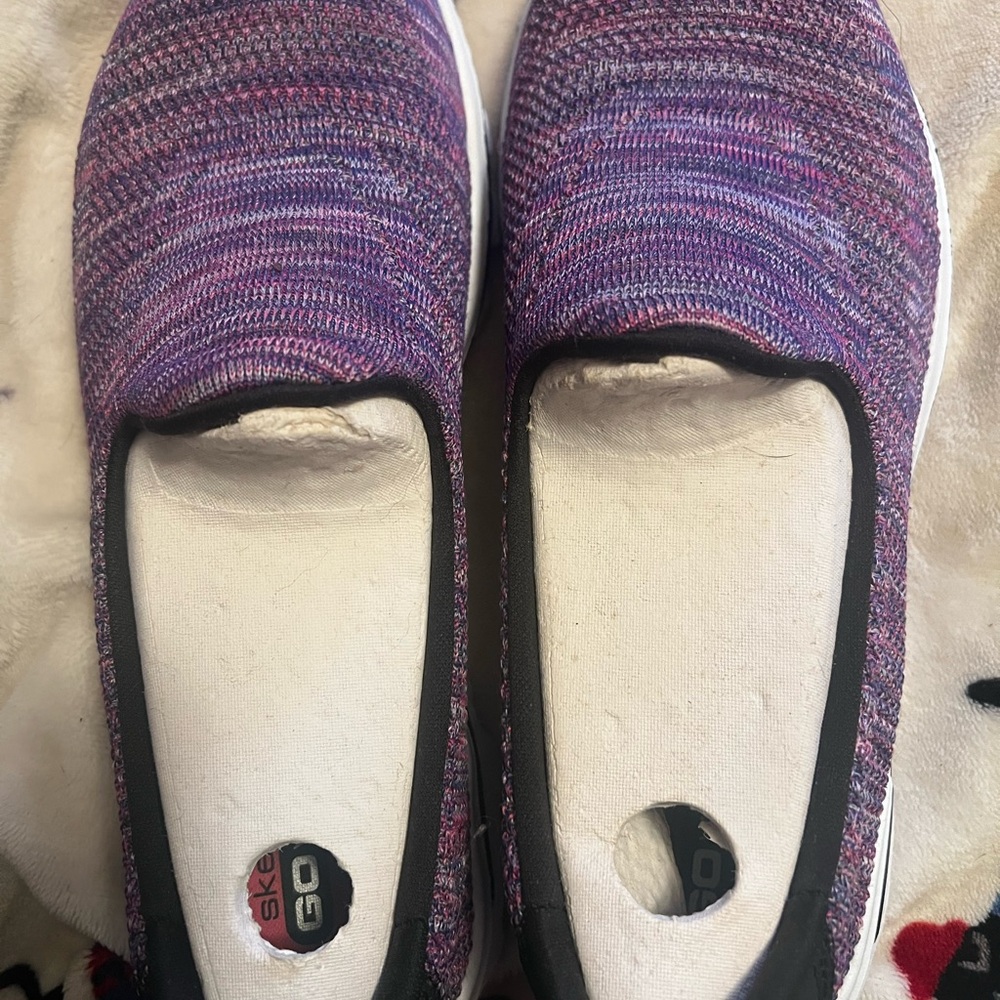 Skechers Women's Knit Purple Sneakers